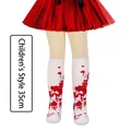 Halloween bloody white knee-high socks for children, horror cosplay leg warmers 35cm - Kids (7-12 Years) / 35cm Length / 35CM Style