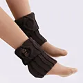 Elegant dark brown cable knit leg warmers with decorative buttons for women's boot cuffs - One Size / Coffee
