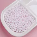 Gedetailleerde macro-opname van 4 mm matroze glazen kralen voor het maken van DIY-sieraden - 200 Stuks / 08 (ai-Light Pink)