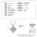 14K gold plated clover necklace with 0.4ct moissanite pendant, 11mm size specifications - 0.4 Carat / Gold (Four-leaf Clover Style)