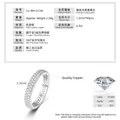 Detaillierte Spezifikationen und HD-Ansicht der Funktionen des Moissanit-Eternity-Rings - US 4 / Sternen Moissanit Eternity Ring (K Weiß)