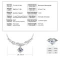 Elegante collar de cobre plateado con colgante de moissanita brillante de 1,0 ct - Collar Trenzado / Plata