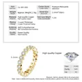 Detaillierte Spezifikationen des Moissanit-Ewigkeitsrings mit 1,2 Karat Details - US Größe 4.5 / Feuerwerk Eternity-Stil / Gold
