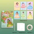 Kit de manualidades DIY de hadas de flores para niños con 6 tarjetas de princesa - 6-in-1 Kit / Serie Hada de las Flores