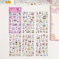6 sheets of cute pink rabbit PVC waterproof decorative stickers for journals and cups - Carnival Rabbit / 6 Sheets/Pack