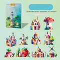 YUELU DIY kids mosaic sticker book with geometric castle and architectural patterns - Magic House