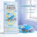DIY 3D-Delfin Aufkleber und stapelbare Ornamente Set für Kinder, blaues Design - 豚豚戏水