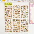 Cute cartoon polar bear PVC waterproof stickers for journaling and stationery decorating - Little White Bear / 6 Sheets/Pack