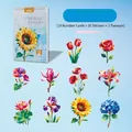 Yuelu children's DIY geometric flower mosaic sticker craft kit blooming floral theme - Blooming Flowers