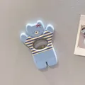 Cute light blue bear-shaped magnetic bottle opener and decorative fridge magnet - Blue