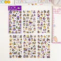 Six-sheet set of cute owl wizard themed waterproof PVC stickers for scrapbooking. - Owl / 6 Pieces/Pack