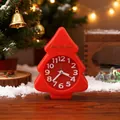 Creative red Christmas tree shaped desktop alarm clock, ideal holiday gift for kids - Christmas Tree / Red NOEL Tree