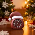 Creative Santa hat shaped red alarm clock for Christmas desk decoration and kids gifts - Christmas Hat Shape / Wine Red Christmas Hat