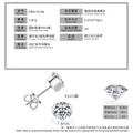Classic D color 1 carat moissanite stud earrings in polished S925 sterling silver - Geometric Style (EMO-673) / 925 Silver / 1 ct / K-White Gold