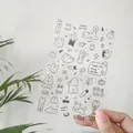 Cute transparent cartoon rabbit stickers for DIY scrapbooking and journals - Hi Rabbit