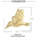 Spécifications détaillées d'un pendentif colibri doré en acier inoxydable durable - Style Colibri (YE366) / 1 Pièce