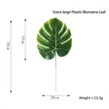 Grande feuille de Monstera artificielle de 58 cm pour la décoration de la maison - Style en Plastique Très Grand / Vert foncé