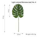 Feuille de Monstera artificielle vert clair pour décoration, variante de 70 cm de haut - Style Revêtement Colle Clair No. 4 / Vert clair
