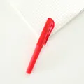 Compact portable mini gel pen with matte red finish for students and office use - 1 Piece/Pack / Red