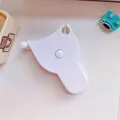 Cute white portable body measurement tape measure with ergonomic handle - White Style