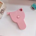 Cute pink cat-shaped body measuring tape for waist and circumference measurements - Pink Style