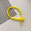 Fascetta stringicavo in silicone giallo a forma di girino per organizzazione cavi e DIY - Giallo
