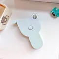 Cute cat-shaped retractable body measuring tape in light green finish - Blue Style