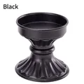 Elegante portacandele vintage in ferro stile europeo in nero opaco per casa tua - 1 Pezzo / Nero