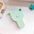 Portable mint green cat-shaped body measuring tape with ergonomic handle design - Green Style