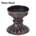 Elegante portacandele vintage in ferro nero intagliato per decorazioni e feste di nozze - 1 Pezzo / Bronzo Antico