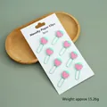 8pcs cute cartoon strawberry shaped metal paper clips set for office and school supplies - Set of 8 / Strawberry