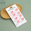 Set of 8 cute pink cake novelty paper clips for office and school stationery use. - Set of 8 / Cake