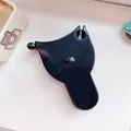 Cute black cat-shaped mini portable retractable body tape measure for waist circumference - Black Style