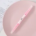 Vibrant pink dual-tip highlighter marker for student school supplies and journaling - Double-headed Pen (CY-506) / Pink