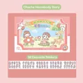 Kawaii cartoon girl theme PET sticker pack for scrapbooking decoration and journals - Chacha Homebody Diary (T-085)