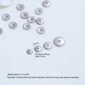 Stainless steel flat disc spacers with 5.0mm diameter for DIY jewelry making accessories - Small Spacer Beads (H101-2) / 10 Pieces/Pack (5mm) / Steel Color