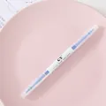Dubbelzijdige snoepkleurige blauwe markeerstift voor studenten en dagboekmarkering - Dubbelkoppige Pen (CY-506) / Blauw