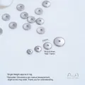 Premium stainless steel flat round spacer beads with 6mm diameter for DIY jewelry making - Medium Spacer Beads (H101-3) / 10 Pieces/Pack (6mm) / Steel Color