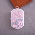 Cute pink stationery set with paper clips and binder clips in clear storage box - Pink (Paper Clips & Binder Clips)