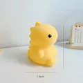 Cute yellow cartoon dinosaur night light for children's bedroom decor, 8.5cm height - Dinosaur / Yellow Dinosaur