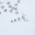 Polished stainless steel flat round spacer beads for DIY jewelry making accessories - Large Spacer Beads (H101-4) / 10 Pieces/Pack (8mm) / Steel Color