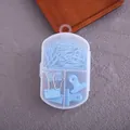 Light blue paper clip and binder clip stationery set in clear plastic storage box - Blue (Paper Clips & Binder Clips)