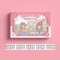 Kawaii girl sticker set for journaling, 30 sheets of waterproof PET stickers - Junzilei Life Praise (T-085)