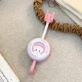 Pink rabbit shower head holder with hook, adjustable drill-free bathroom mount accessory - Rabbit / 7*3.5*19.5cm / Pink