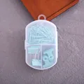 Cute light blue paper clip and binder clip stationery set in a clear portable storage box - Green (Paper Clips & Binder Clips)