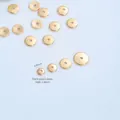 Gold-plated stainless steel smooth disc spacers for DIY jewelry making accessories - Mini Spacer Beads (H101-5)