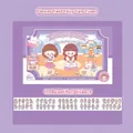 Cute cartoon girl waterproof PET sticker set for DIY journal scrapbooking 30 sheets - Huatian Fairytale Town (T-085)