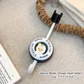 Universal adjustable punch-free shower head bracket with hook and cute bear design - Monkey Shape / 7*3.5*19.5cm / Black