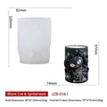 Données techniques pour moule silicone chat noir araignée et bougie Halloween finie - JZB-0161
