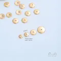 Premium golden stainless steel round disk spacer beads for DIY jewelry making crafts - Small Spacer Beads (H101-6)